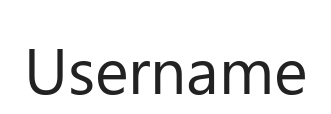 Username